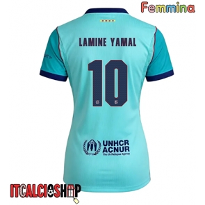 Barcelona Lamine Yamal #10 Terza Maglia Femmina 2026-27 Manica Corta